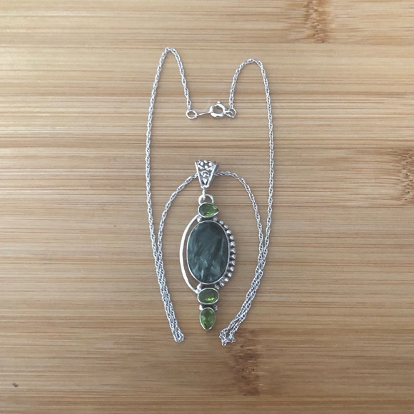 $62  Southwest Estate Pendant With Chain  Sterling   Marked Sterling Sweet & 925 - Picture 3 of 7